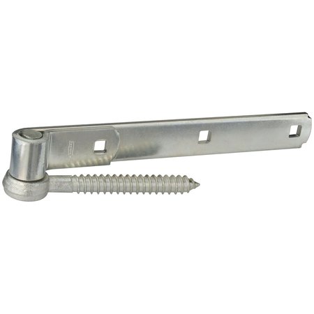 National Hardware 10 in. L Zinc-Plated Silver Steel Screw Hook And Strap Hinge N129-726